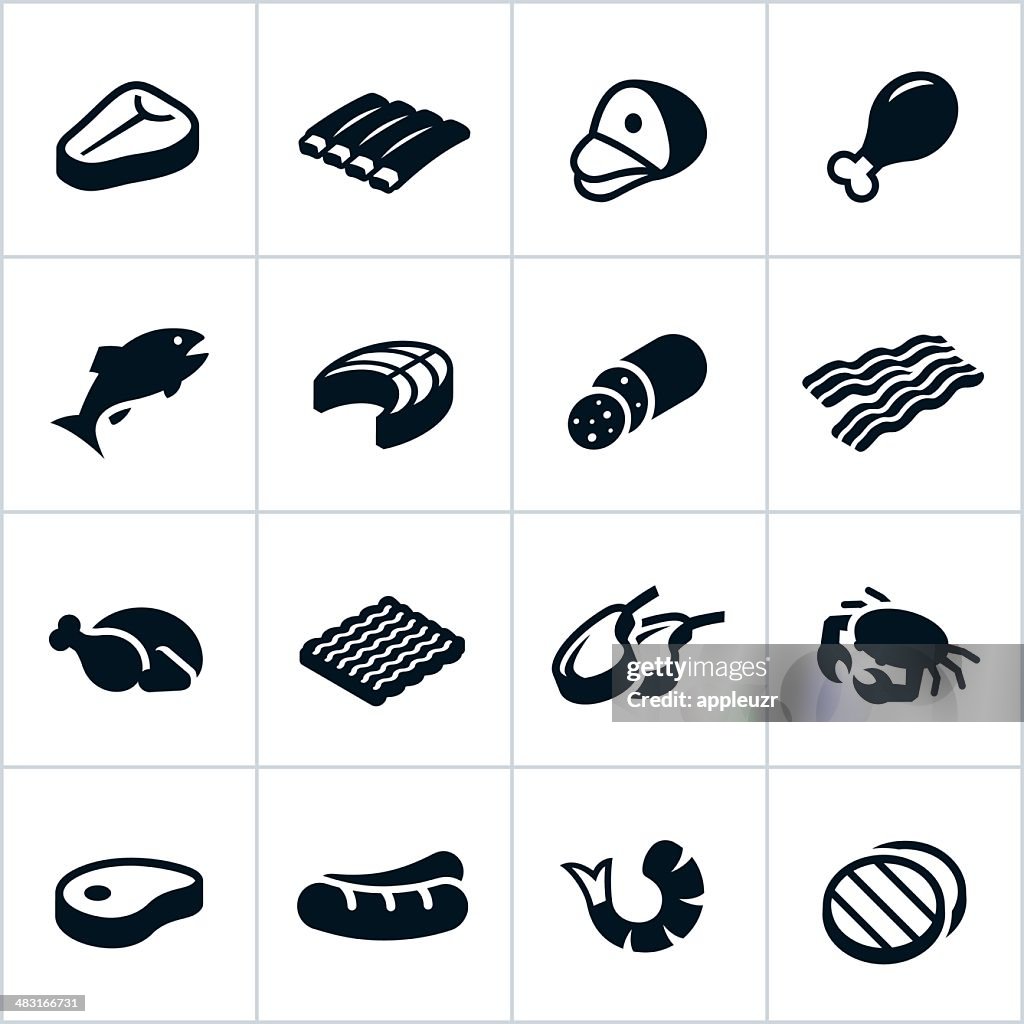 Black Meat Icons