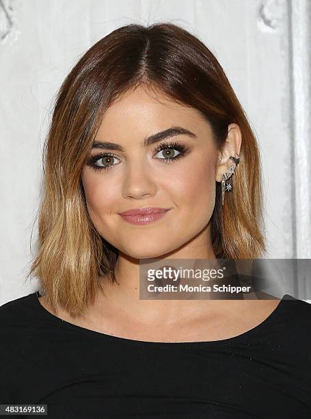 Actress and singer Lucy Hale attends AOL BUILD Speaker Series: "Pretty Little Liars" at AOL Studios In New York on August 6, 2015 in New York City.