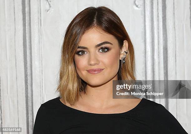 Actress and singer Lucy Hale attends AOL BUILD Speaker Series: "Pretty Little Liars" at AOL Studios In New York on August 6, 2015 in New York City.