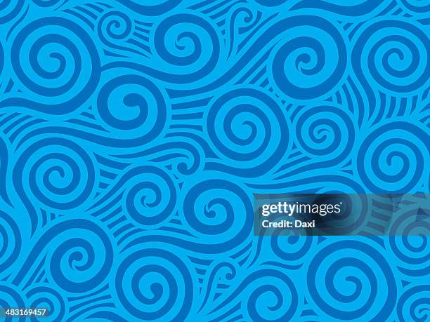 ocean wave - flapping stock illustrations