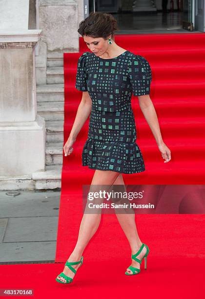 Gemma Arterton attends a UK Premiere of "Gemma Bovery" at Somerset House on August 6, 2015 in London, England.