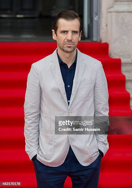 Mel Raido attends a UK Premiere of "Gemma Bovery" at Somerset House on August 6, 2015 in London, England.