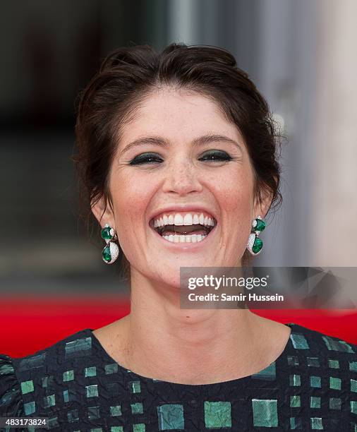 Gemma Arterton attends a UK Premiere of "Gemma Bovery" at Somerset House on August 6, 2015 in London, England.