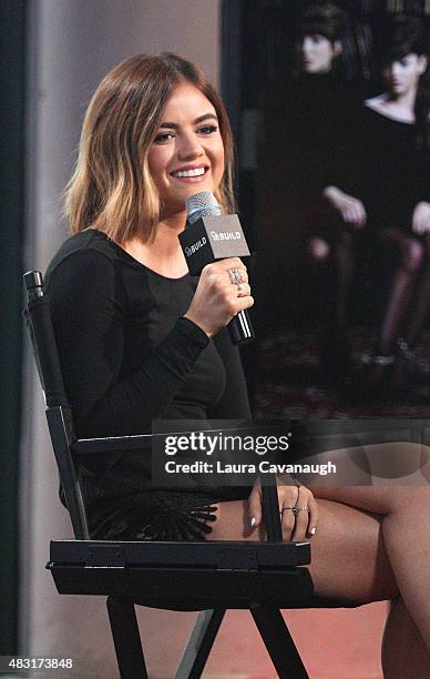Lucy Hale attends AOL BUILD Speaker Series: "Pretty Little Liars" at AOL Studios In New York on August 6, 2015 in New York City.