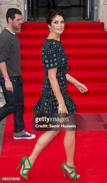 Gemma Arterton attends a UK Premiere of "Gemma Bovery" at Somerset House on August 6, 2015 in London, England.