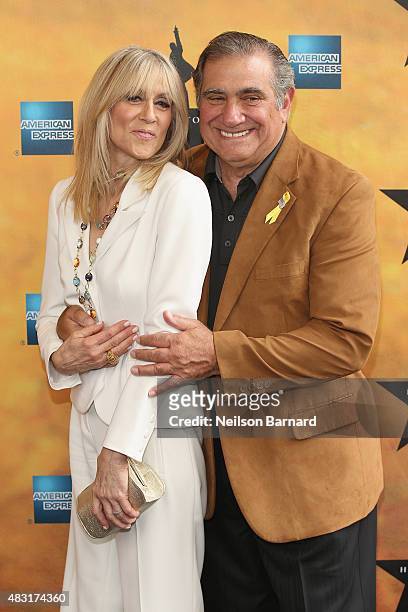 Judith Light and Dan Lauria attend "Hamilton" Broadway Opening Night at Richard Rodgers Theatre on August 6, 2015 in New York City.