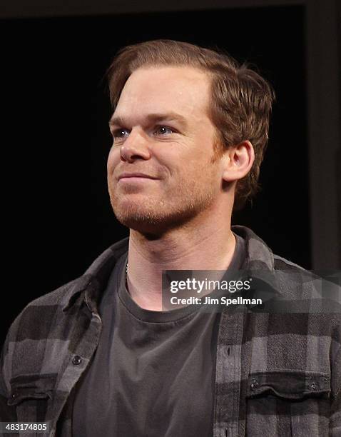 Actor Michael C. Hall attends the Broadway opening night of "The Realistic Joneses" at The Lyceum Theater on April 6, 2014 in New York City.