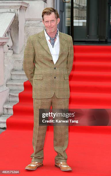 Jason Flemyng attends the UK Premiere of "Gemma Bovery" at Somerset House on August 6, 2015 in London, England.