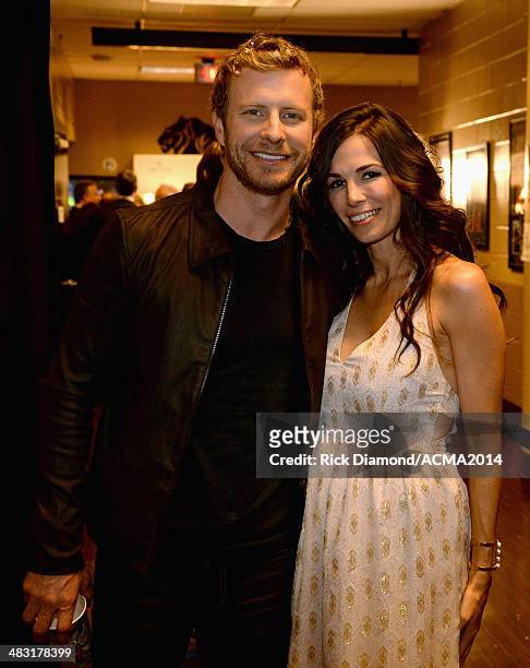 Recording artist Dierks Bentley and Cassidy Black attends the 49th Annual Academy of Country Music Awards at the MGM Grand Garden Arena on April 6,...