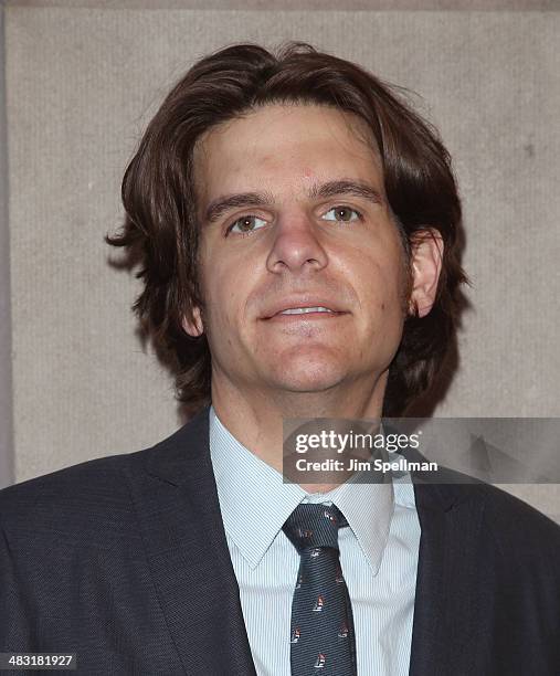 Writer Alex Timbers attends the Broadway opening night of "The Realistic Joneses" at The Lyceum Theater on April 6, 2014 in New York City.