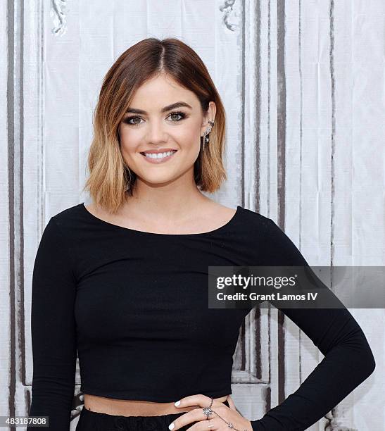 Lucy Hale attends the AOL BUILD Speaker Series: "Pretty Little Liars" at AOL Studios In New York on August 6, 2015 in New York City.