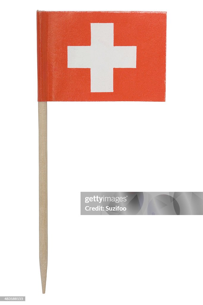 Schweizer Flagge Zahnstocher (XL