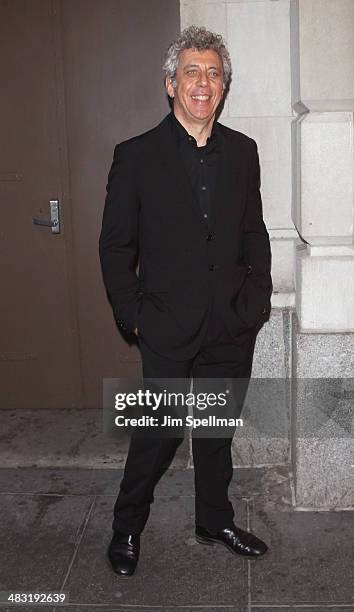 Actor Eric Bogosian attends the Broadway opening night of "The Realistic Joneses" at The Lyceum Theater on April 6, 2014 in New York City.