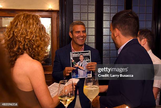 Andy Cohen attends Entertainment Weekly celebrates guest editor Andy Cohen at Locanda Verde on August 6, 2015 in New York City.