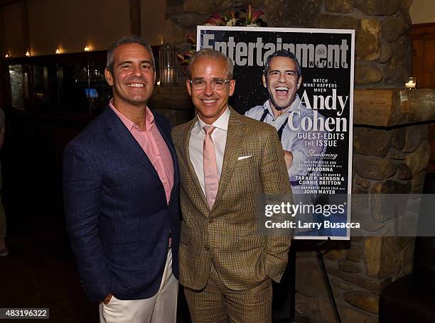 Andy Cohen and Editorial Director of People and Entertainment Weekly Jess Cagle attend Entertainment Weekly celebrates guest editor Andy Cohen at...