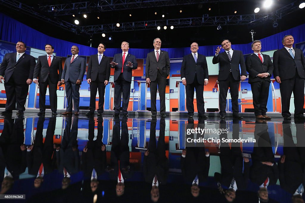 Top-Polling GOP Candidates Participate In First Republican Presidential Debate