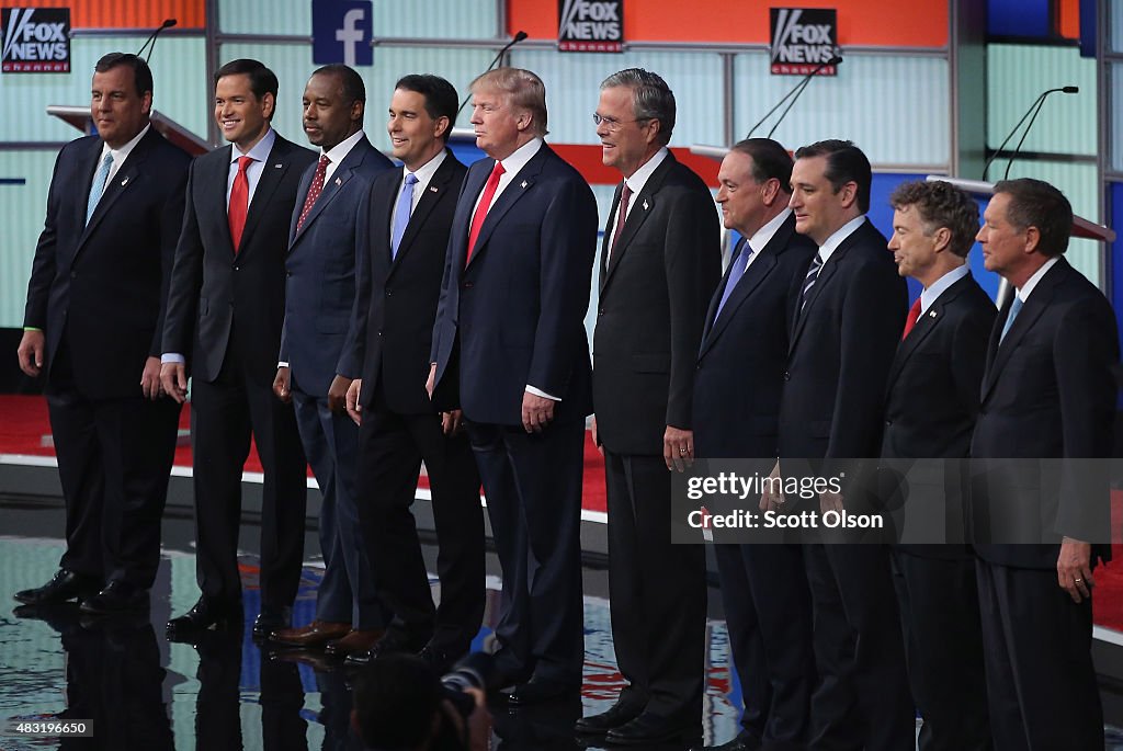 Top-Polling GOP Candidates Participate In First Republican Presidential Debate