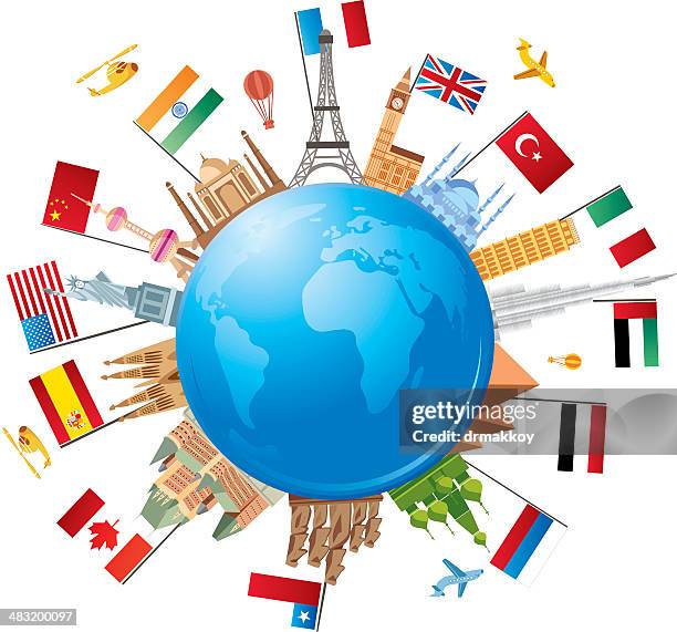 world reisen - burj khalifa stock-grafiken, -clipart, -cartoons und -symbole