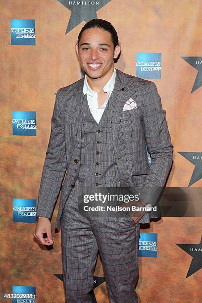 Anthony Ramos attends the "Hamilton" Broadway Opening Night at Pier 60 on August 6, 2015 in New York City.