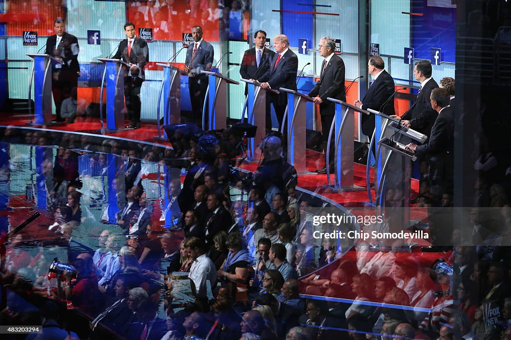 Top-Polling GOP Candidates Participate In First Republican Presidential Debate