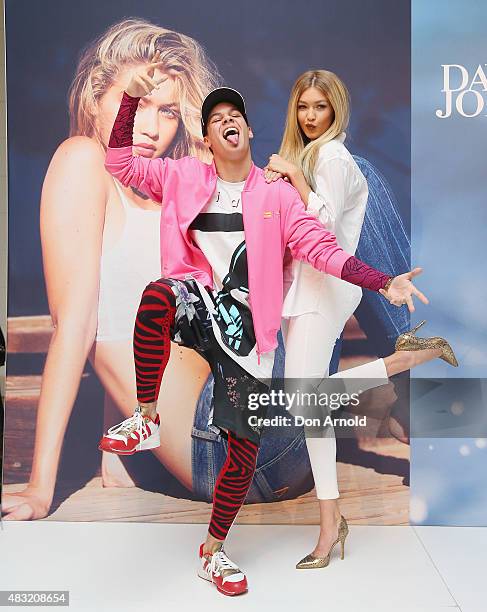Model Gigi Hadid greets fans at David Jones Elizabeth Street on August 7, 2015 in Sydney, Australia.