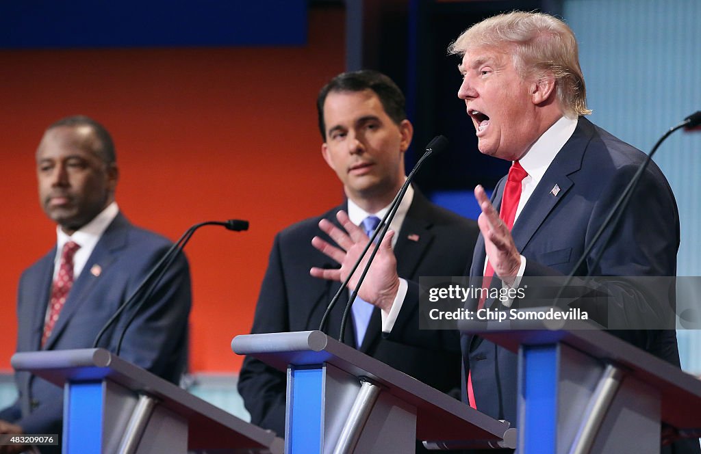 Top-Polling GOP Candidates Participate In First Republican Presidential Debate