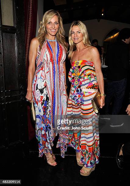 Jamie Tisch and Tom Ford West Coast VIP Relations Director Crystal Lourd attend AG Jeans and Vanity Fair Dinner Party hosted by Eric Buterbaugh at...