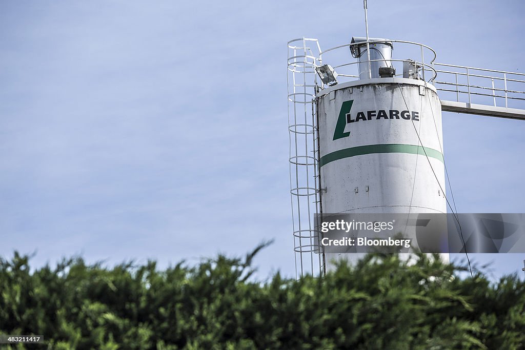 A Lafarge SA Cement Distribution Center As Merger With Holcim Ltd Goes Ahead