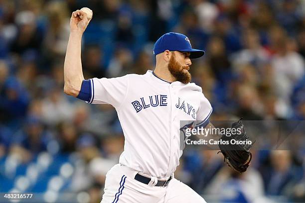 Blue Jays pitcher Steve Delabar as the Toronto Blue Jays take on the New York Yankees at the Rogers Centre on April 4, 2014. This is Toronto's first...