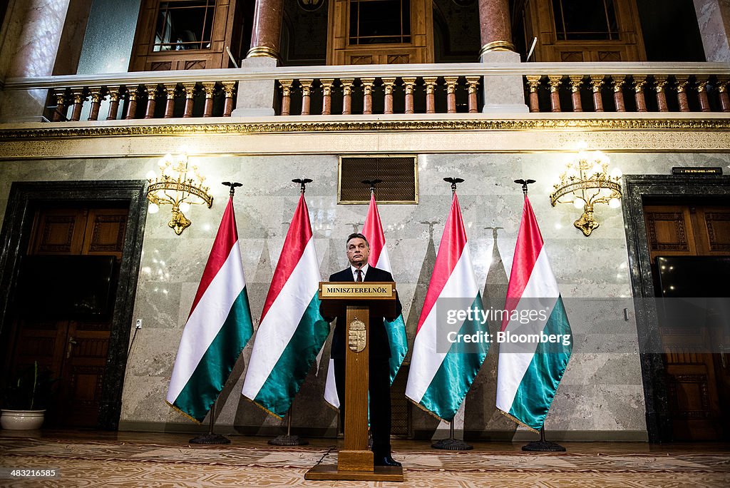Hungary's Prime Minister Viktor Orban News Conference After Winning Second Term