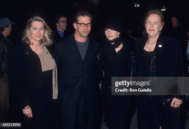 Actor Stephen Baldwin, wife Kennya, his sister Elizabeth Keuchler and his mother Carol attend "I Dreamed of Africa" New York City Premiere on April...