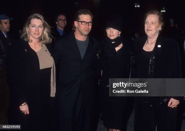 Actor Stephen Baldwin, wife Kennya, his sister Elizabeth Keuchler and his mother Carol attend "I Dreamed of Africa" New York City Premiere on April...