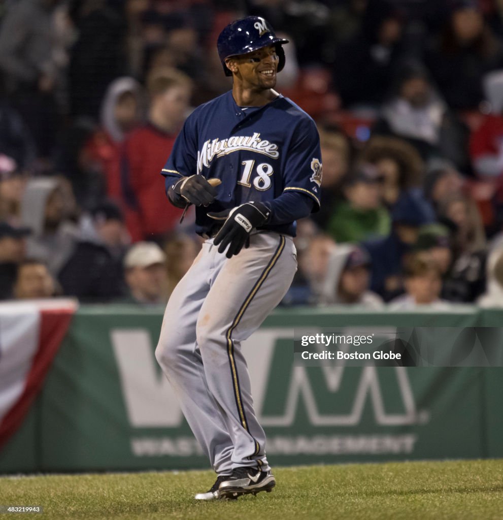 Milwaukee Brewers Vs. Boston Red Sox At Fenway Park