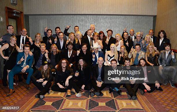 Big Machine Label Groups artists and staff attend Big Machine Label Group Celebration After The 2014 ACM Awards In Las Vegas on April 6, 2014 in Las...