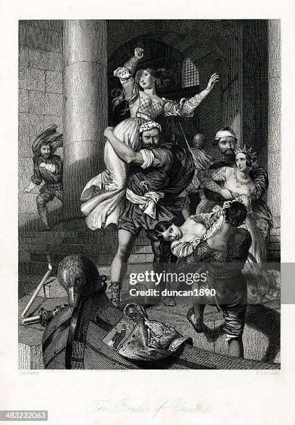 brides of venice - kidnapping stock illustrations