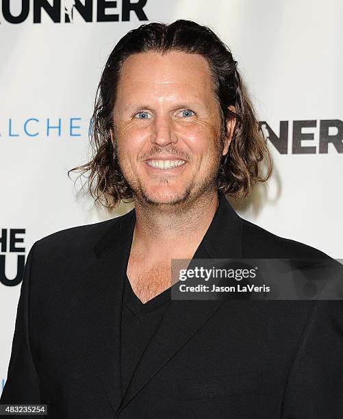 Composer Andy Grush attends a screening of "The Runner" at TCL Chinese 6 Theatres on August 5, 2015 in Hollywood, California.