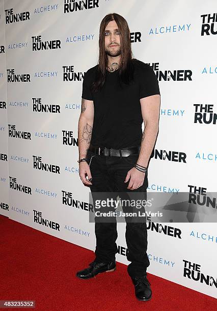 Actor Weston Coppola Cage attends a screening of "The Runner" at TCL Chinese 6 Theatres on August 5, 2015 in Hollywood, California.