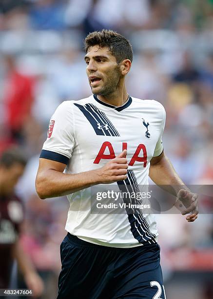 Frederico Fazio of Tottenham Hotspur during the AUDI Cup bronze final match between Tottenham Hotspur and AC Milan on August 5, 2015 at the Allianz...
