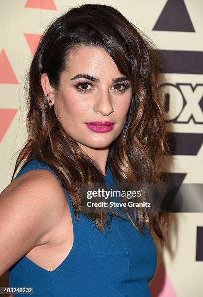 Lea Michele arrives at the 2015 Summer TCA Tour - FOX All-Star Party at Soho House on August 6, 2015 in West Hollywood, California.