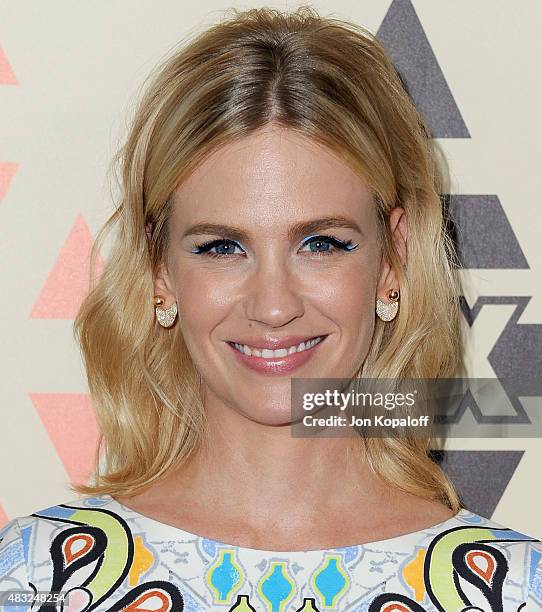 Actress January Jones arrives at the 2015 Summer TCA Tour FOX All-Star Party at Soho House on August 6, 2015 in West Hollywood, California.