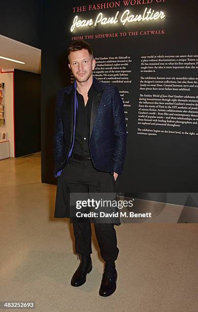 Exhibition curator Thierry-Maxime Loriot attends an exclusive reception for "The Fashion World of Jean Paul Gaultier: From the Sidewalk to the...