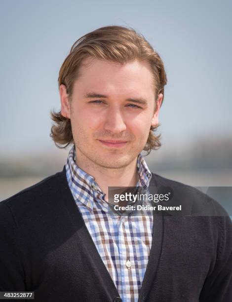 Seth Numrich poses during the photocall of 'Turn' at MIPTV 2014 at Hotel Majestic on April 7, 2014 in Cannes, France.