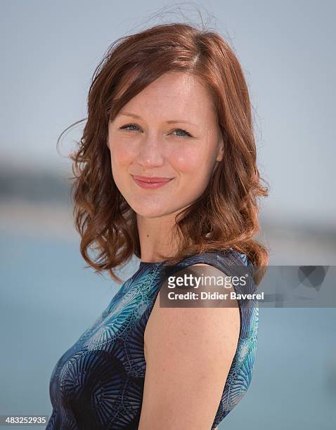 Kerry Bishe poses during the photocall of 'Halt & Catch Fire' at MIPTV 2014 at Hotel Majestic on April 7, 2014 in Cannes, France.