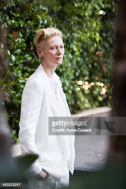 Actress Tilda Swinton is photographed for Los Angeles Times on March 10, 2014 in Los Angeles, California. PUBLISHED IMAGE. CREDIT MUST READ: Anne...