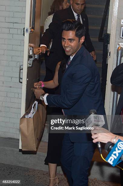 Hasan Minhaj attends the final "The Daily Show With Jon Stewart" on August 6, 2015 in New York City.