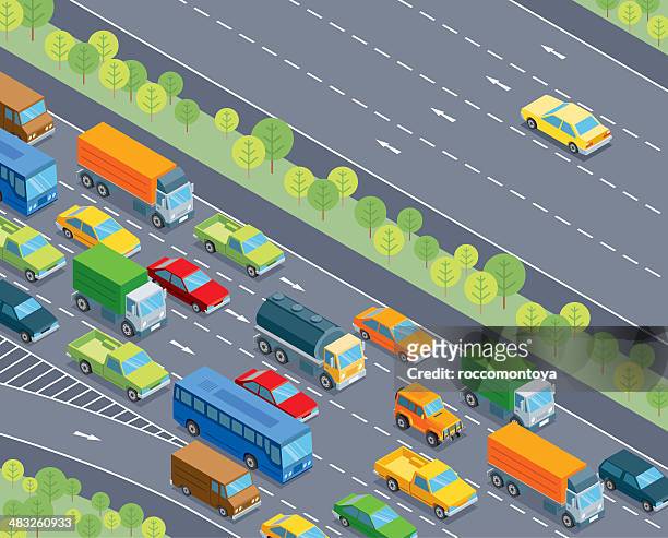 ilustrações de stock, clip art, desenhos animados e ícones de minibarra de ferramentas, tráfego - highway