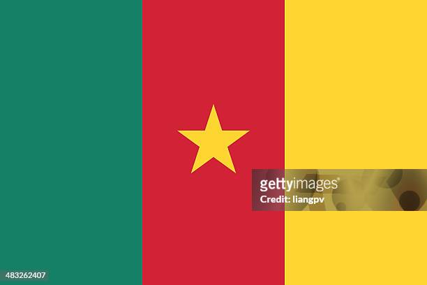 ilustraciones, imágenes clip art, dibujos animados e iconos de stock de bandera de camerún - cameroon