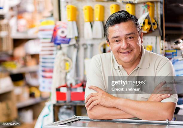 man at a hardware store - hardware shop stock pictures, royalty-free photos & images