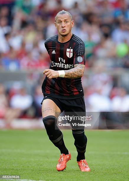 Philippe Mexes of AC Milan during the AUDI Cup bronze final match between Tottenham Hotspur and AC Milan on August 5, 2015 at the Allianz Arena in...