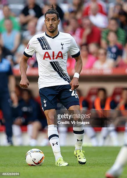 Nacer Chadli of Tottenham Hotspur during the AUDI Cup bronze final match between Tottenham Hotspur and AC Milan on August 5, 2015 at the Allianz...